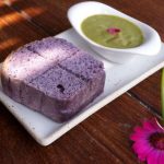 Ube mochi pancakes